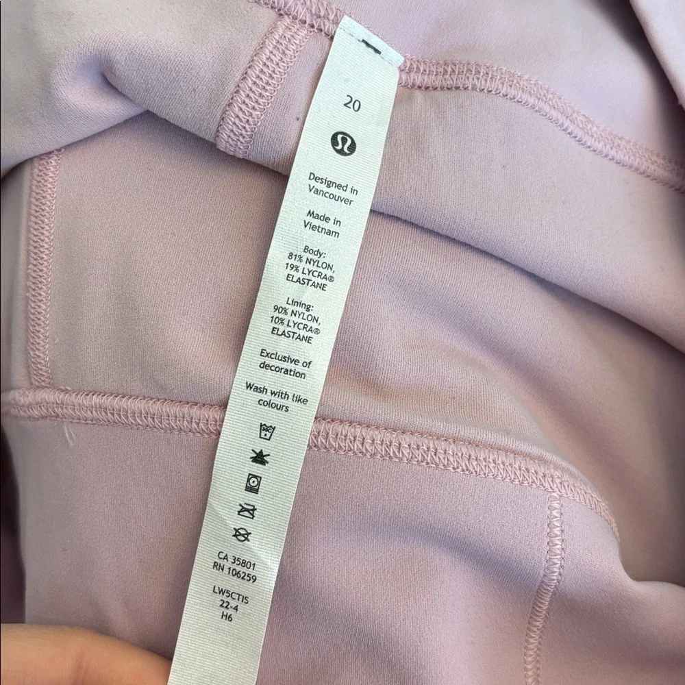 Lululemon Align High-Rise Pant 27” Pink Peony size 20 plus size